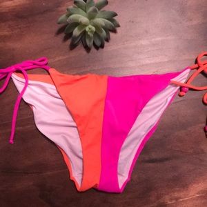 Color block Victoria’s Secret ruffle teeny bikini